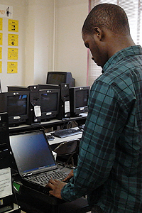 Man in Front of Computer